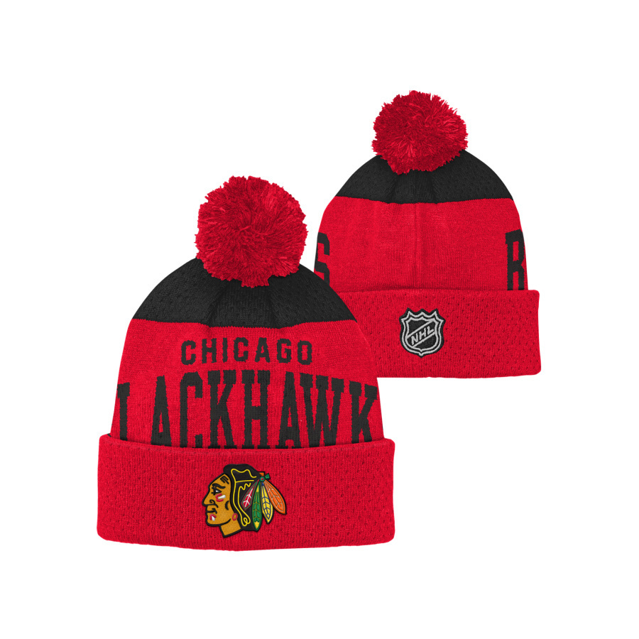 NHL STETCHARK KNIT CHICAGO BLACKHAWKS DETSKÁ ZIMNÁ ČIAPKA